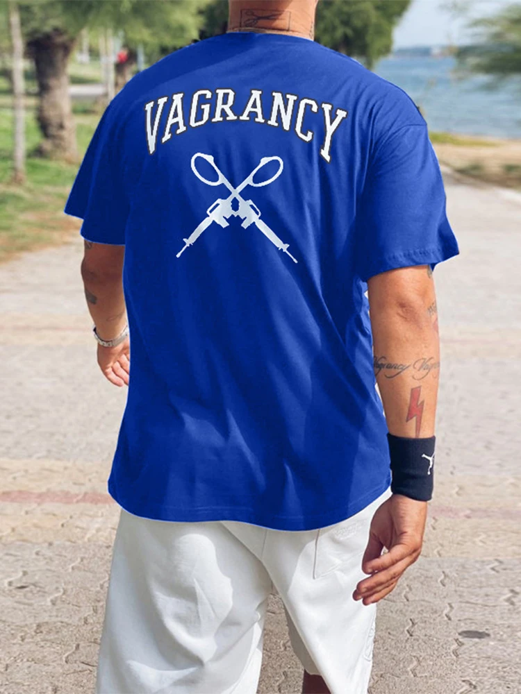 

New Fashion Pattern Print Mens T-shirts Casual Loose Short Sleeve O-Neck Tee Tops Spring Summer Men Clothing Hipster Streetwear