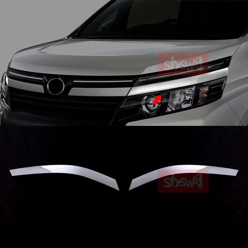 Наклейки на переднюю фару для Voxy ZWR80G/ZRR80W/85W/80G/85G нержавеющая сталь Стайлинг