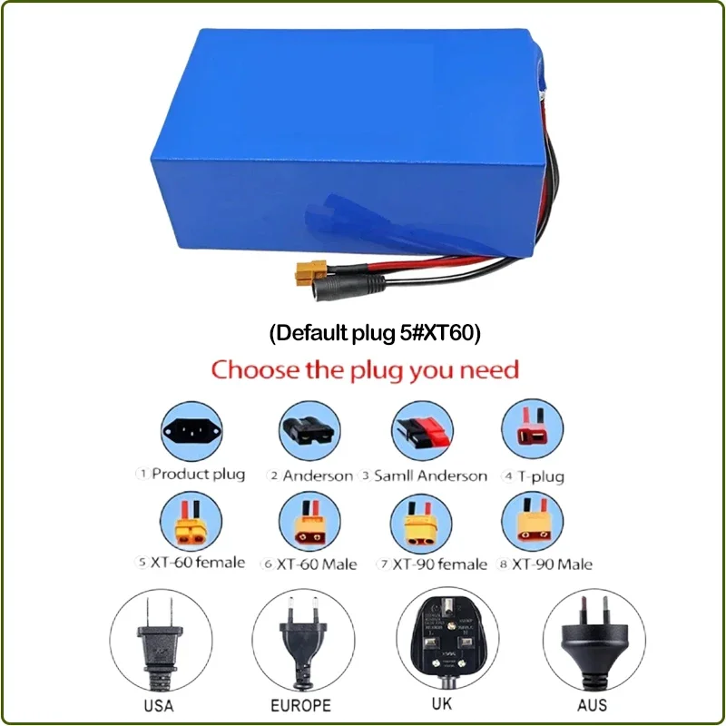 48V Power 50AH Аккумулятор E велосипед 52V 72V 30AH 40Ah 35Ah 25AH Водонепроницаемый аккумулятор