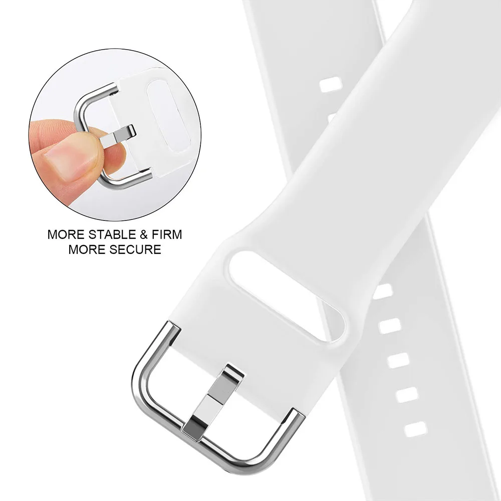 Ремешок силиконовый для Apple Watch Band 44 мм 40 38 42 браслет наручных часов Correa Iwatch Series 7 6 Se