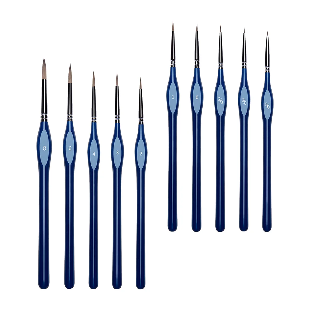 

Brushes Fine Brush Pens Drawing Detail Tip Journaling Paintbrushes Oil Painting Watercolor Miniature Pointed