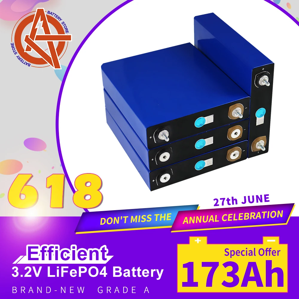 

Литий-железо-фосфатная аккумуляторная батарея, 3,2 в, Ач, 1/4/8/16/32 шт.