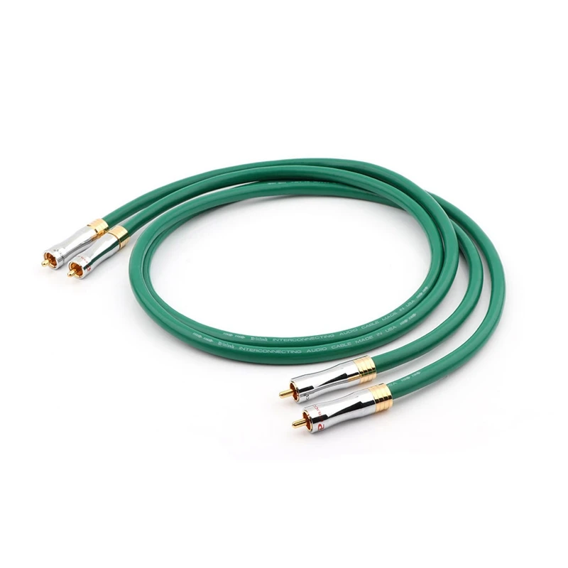 

2328 99.998% Pure Copper Hifi Audio Cable RCA Interconnect Cable Audiophile RCA TO RCA Audio Cable,1M