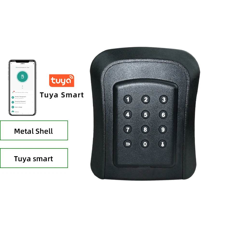 

RAYKUBE K01C IP65 Водонепроницаемый металлический умный настенный замок для ключей с замком Tuya/TT Lock APP/разблокировка пароля