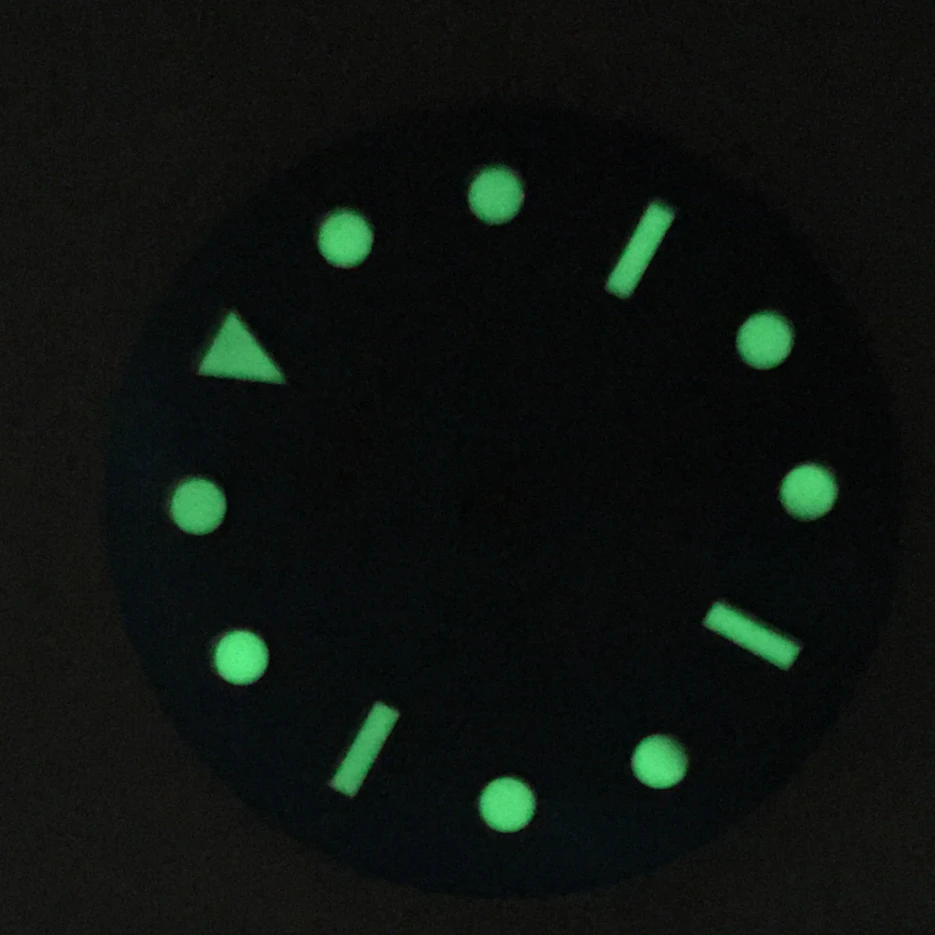 S 28.5mm Watch Dial Replaces Modified Dial, and  Blue Luminous Face Literally Adapts To NH35A Movement DA6-2.