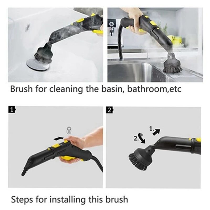 Сменная круглая насадка щетка набор паровой швабры для Karcher SC2 SC3 SC4 SC5 SC7 часть