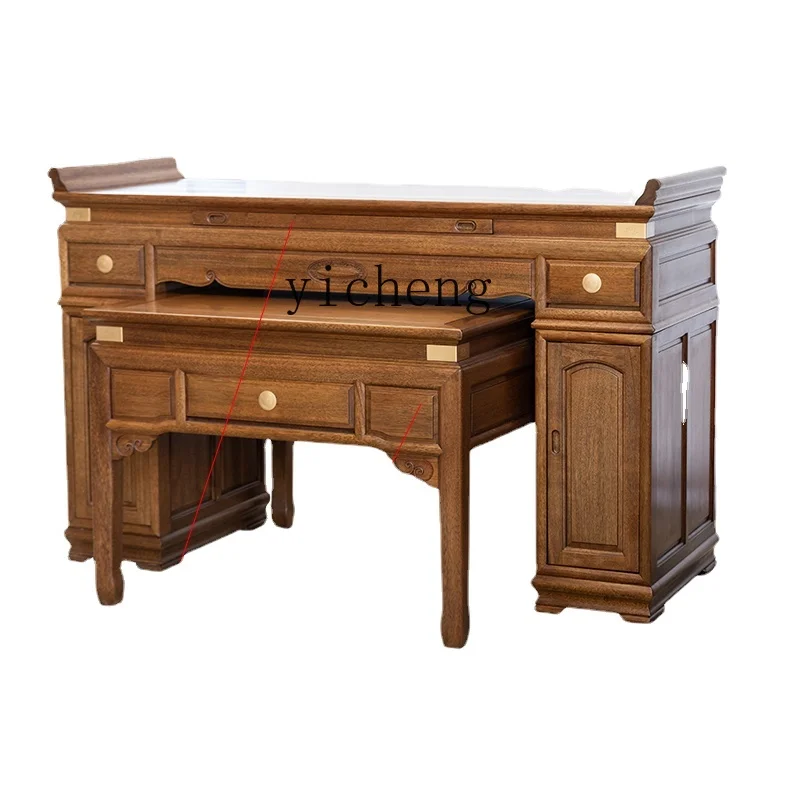 

YY Solid Wood Ugyen Ebony Altar Household New Chinese Buddha Table Modern Light Luxury