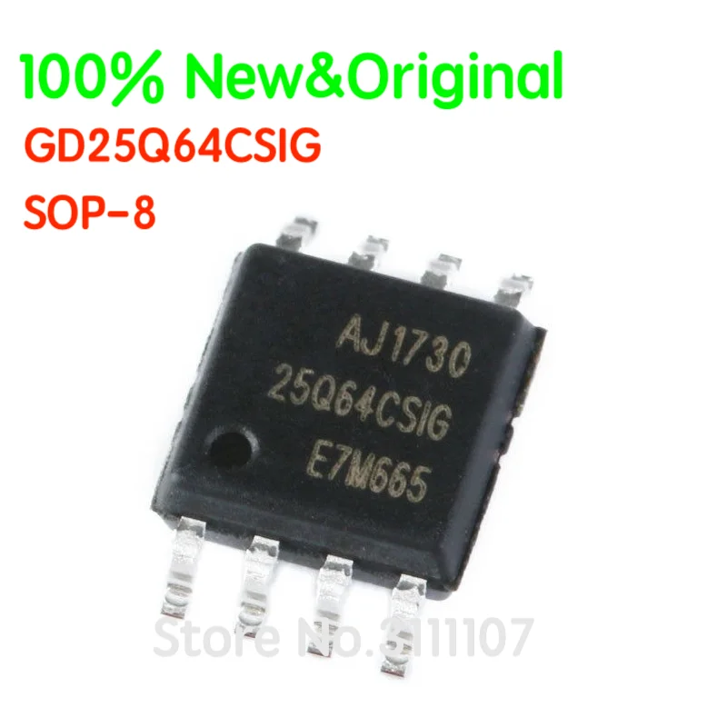 

5PCS/LOT GD25Q64CSIG SOP8 GD25 GD25Q64 GD25Q64CSI SOP-8 64Mbit SPI FLASH Memory Chip 100% New&Original