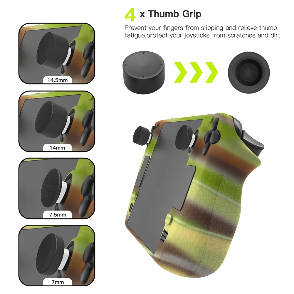 

Силиконовый защитный чехол для игровой консоли с наклейкой на клавиатуру, аксессуары для игр, комплекты чехлов с полным покрытием для палуб...