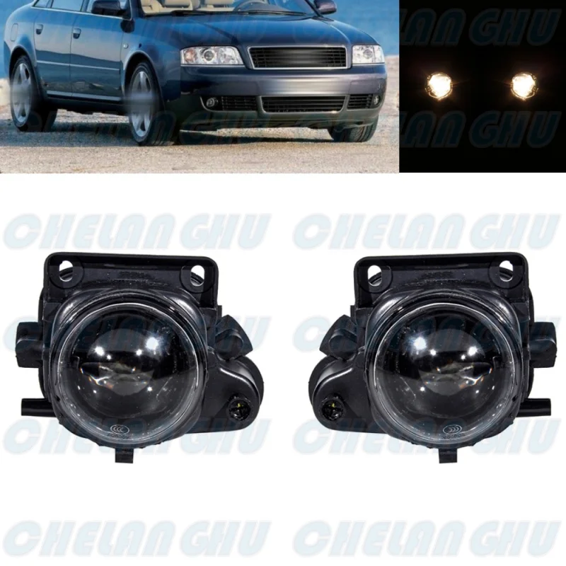 Для Audi A6 C5 1998 1999 2000 2001 Автомобильные аксессуары 1 пара противотуманных фар