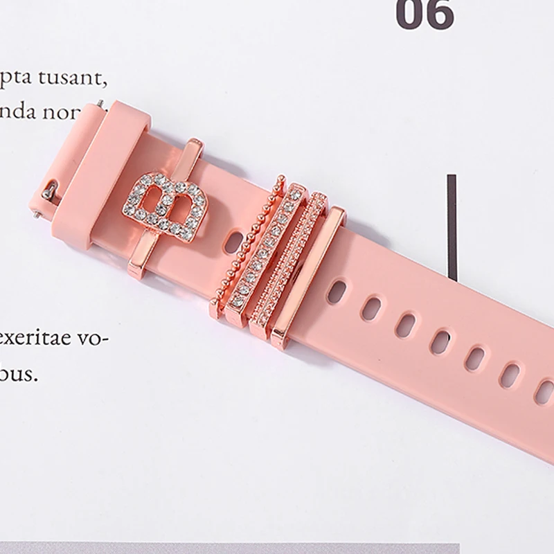 Подвески на ремешке для часов украшение в виде букв от A до Z браслет подвеска Apple