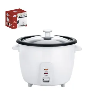 

Rice cooker 8 cups with glass lid white!