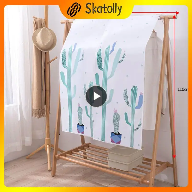 

5/8/10PCS Recycling Big Dust Cover Household Transparency Coat Rack Dust Cover Dustproof Wardrobe Storage Bags Waterproof