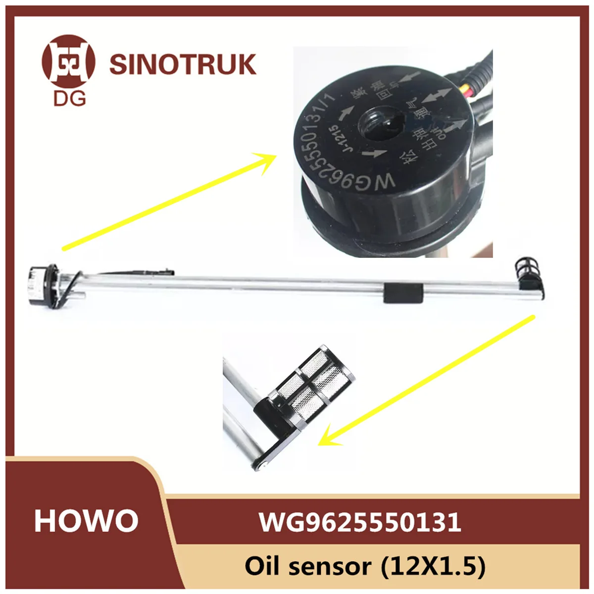 

Датчик масла (12x1,5), поплавок масла для Sinotruk HOWO parts WG9625550131