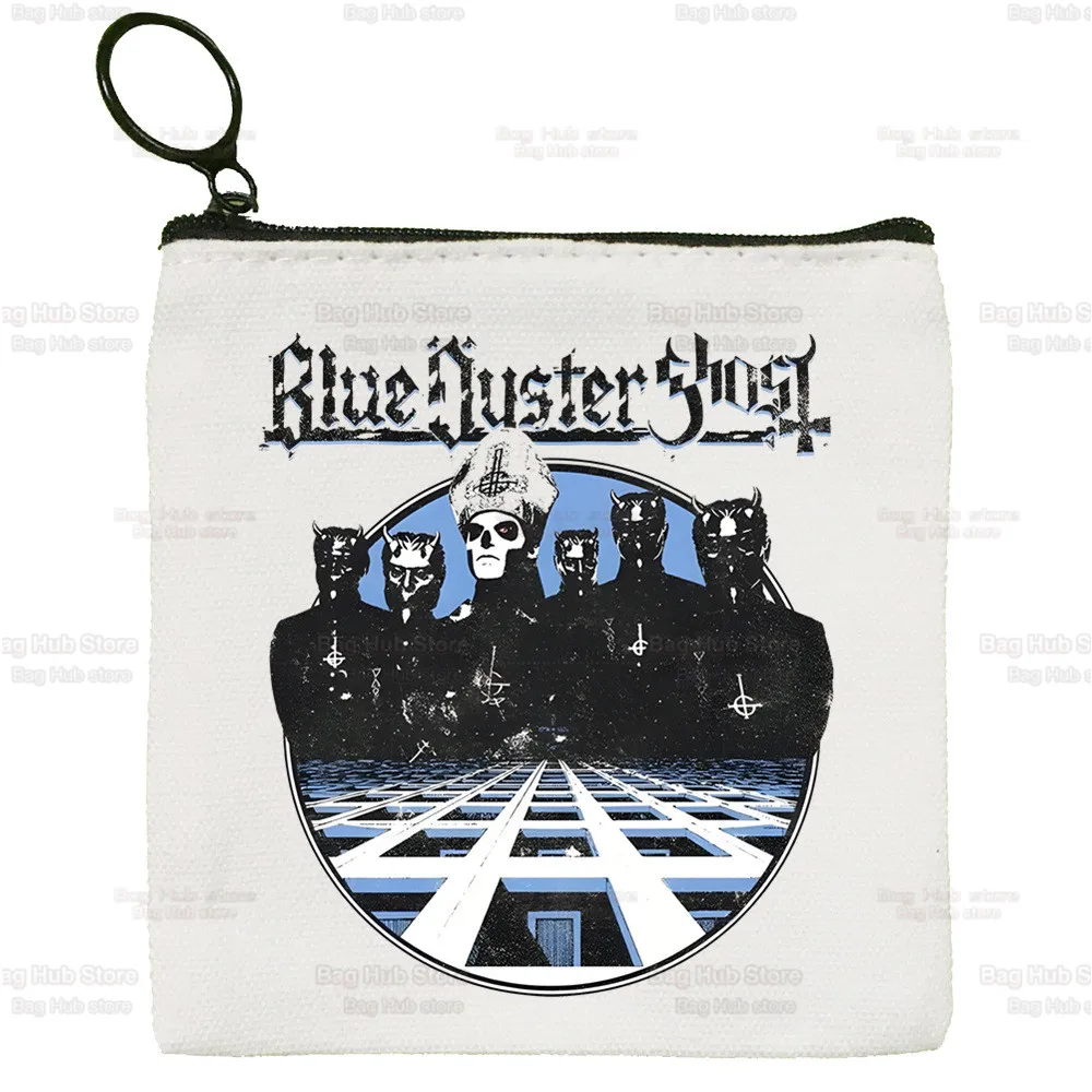 Ghost Band Small Square Bag Coin Purse Storage Ghost B.C Small Bag Card Bag Key Bag Coin Clutch Bag Zipper Key Bag