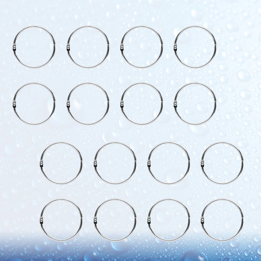 

50 Pcs Key Ring Stationary Accessories Mini Binders Desk Calendar Split Circle Rings Photo Album Book Gathering