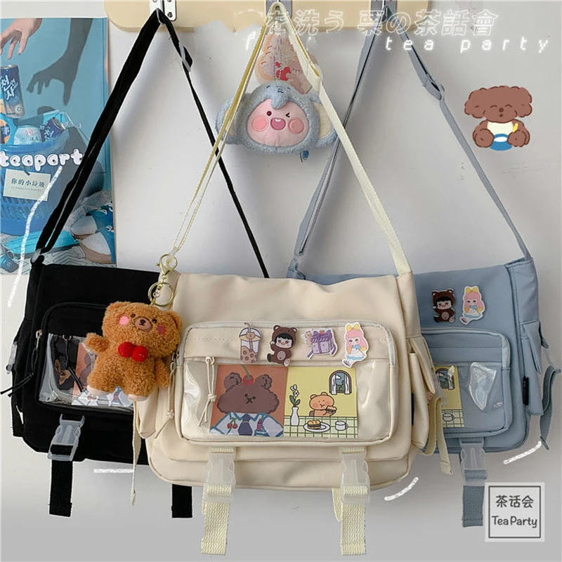 

Korean Soft Girl Crossbody Bag Women's Backpack CHIC College Style Large Capacity Versatile Bag Student Messenger Bag Women