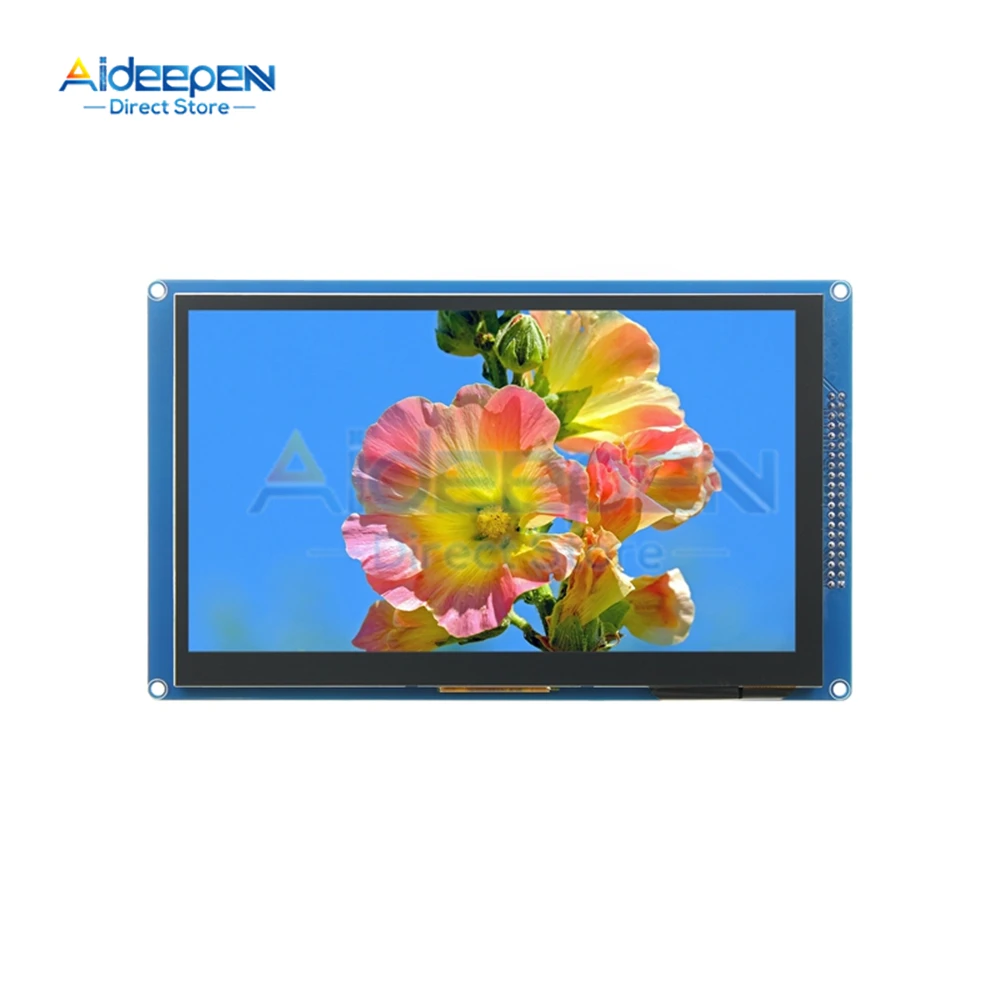 

7,0 дюймовый TFT HD экран модуль 3,3 В 5 в Поддержка 16 бит RGB 65K цветной дисплей 800*480 со слотом для SD-карты GT911/XPT2046 IC