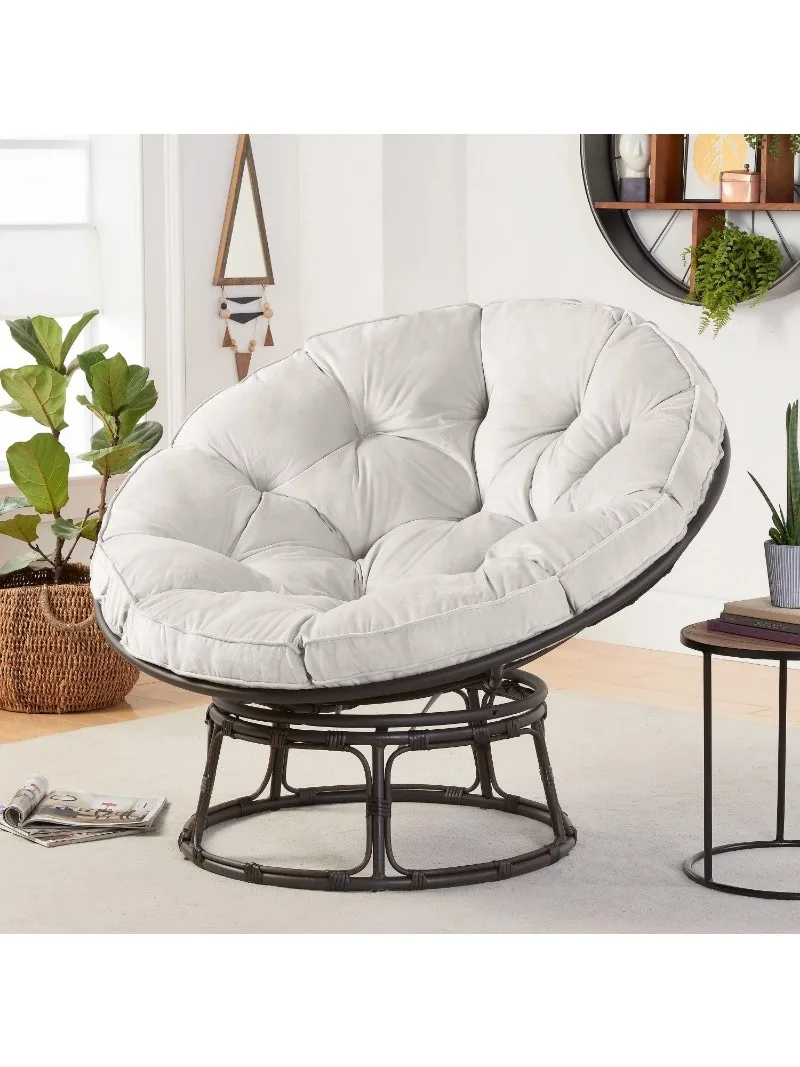 

Лучшие дома и сады, стул Papasan шириной 46 дюймов, пемза серая, обивка