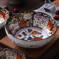 japanese soup bowl palace style ceramic bowl large household rice bowl japanese tableware big soup bowl noodle bowl salad bowl