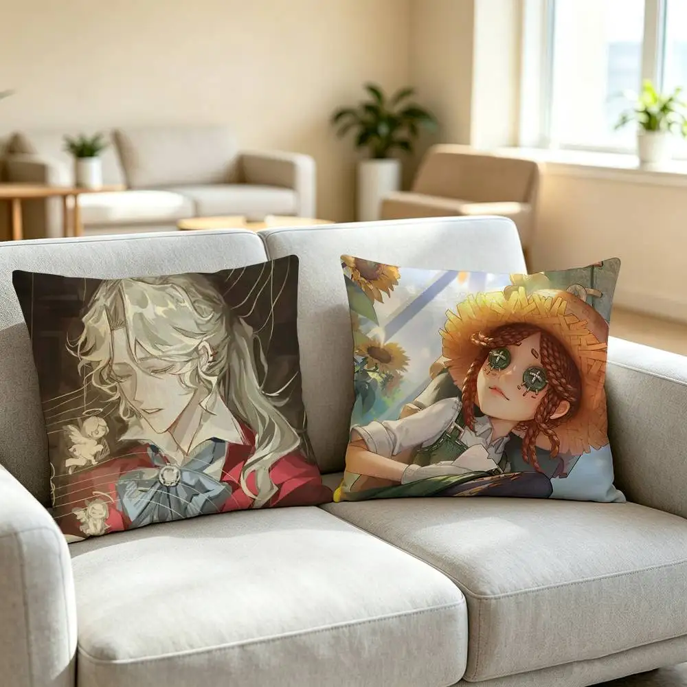 Фото Наволочка G-Gothic в аниме-стиле Identity V, квадратная двусторонняя наволочка для дивана, подушка для спальни, прикроватная подушка №2