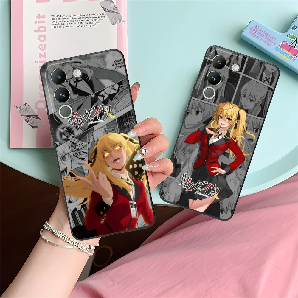 Чехол для мобильного телефона Kakegurui Mary Anime VIVO Y95 Y93 Y31 Y20 V19 V17 V15 Pro X60 NEX черный мягкий