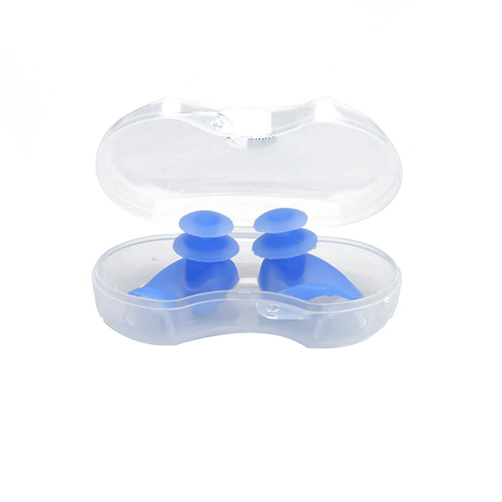 

1 Pair Soft Silicone Swimming Earplugs Sound Insulation Ear Protection Ear Plugs Anti-Noise Snoring Sleeping Earplugs Boxed