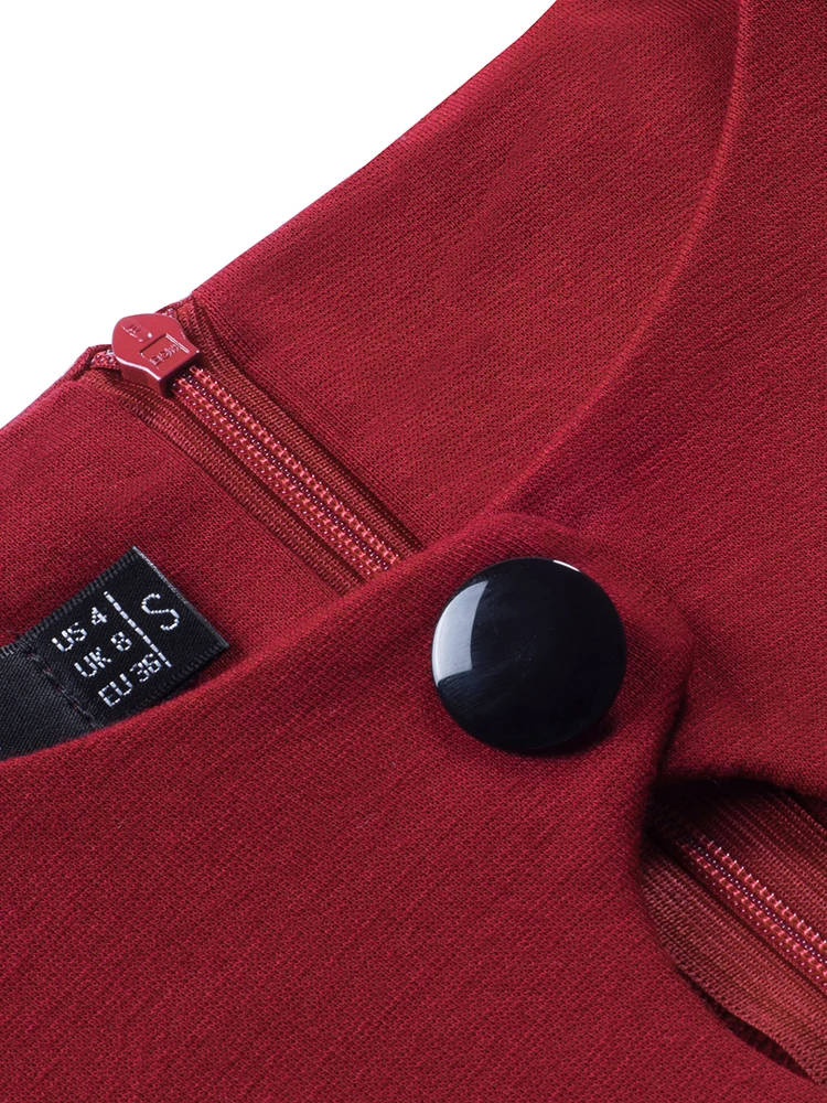 Женское винтажное платье Nice-Forever элегантное облегающее для работы в офисе btyB653