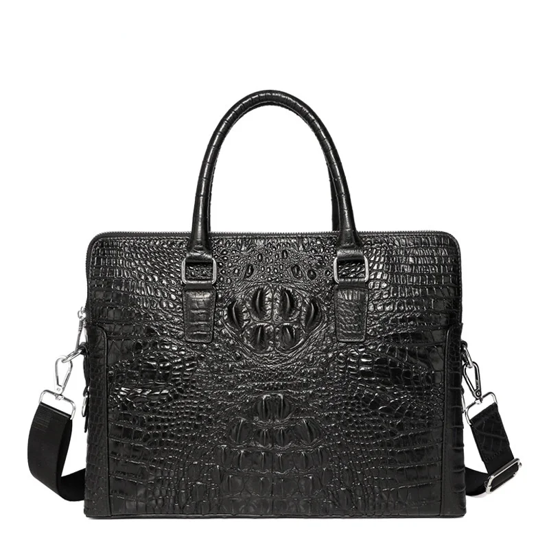 New Business Briefcase Genuine Leather Men's Single Shoulder Handbag High-grade Luxury Crossbody Messenger Bag Mens Office Bags