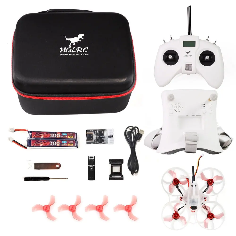 

HGLRC Petrel 65Whoop 1S Brushless Indoor FPV Drone RTF Version HC8 Remote Controller 008DPRO FPV Video Glasses