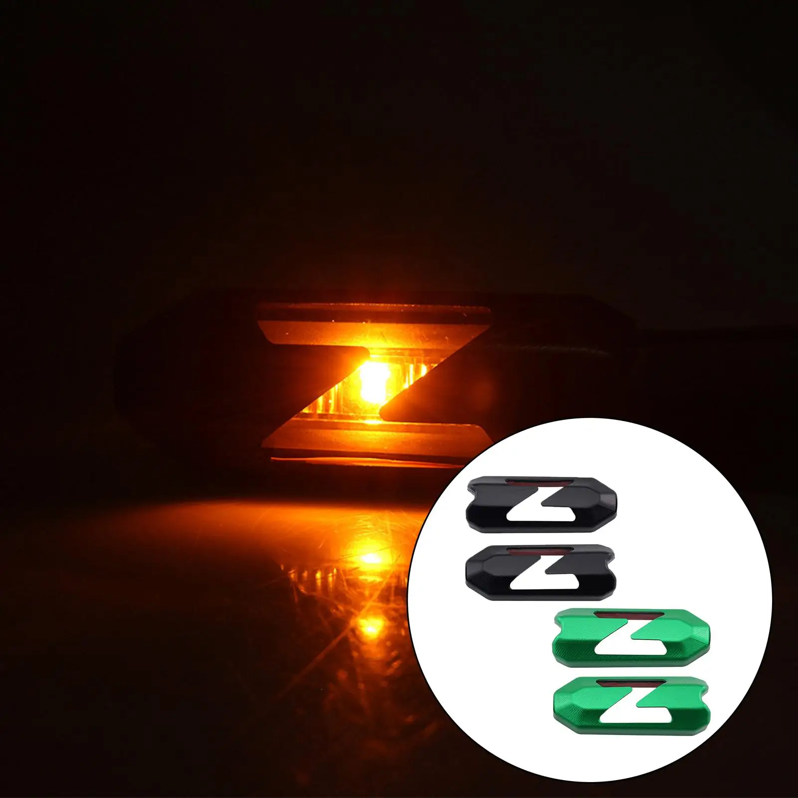 

2Pcs Turn Signal Light Cover Aluminium Alloy for Z /SE Decoration