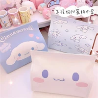 kawaii sanrios tissue cover cute hellow kittys kuromi my melody cinnamoroll cartoon pu bedroom car tissue box toy for girls gift