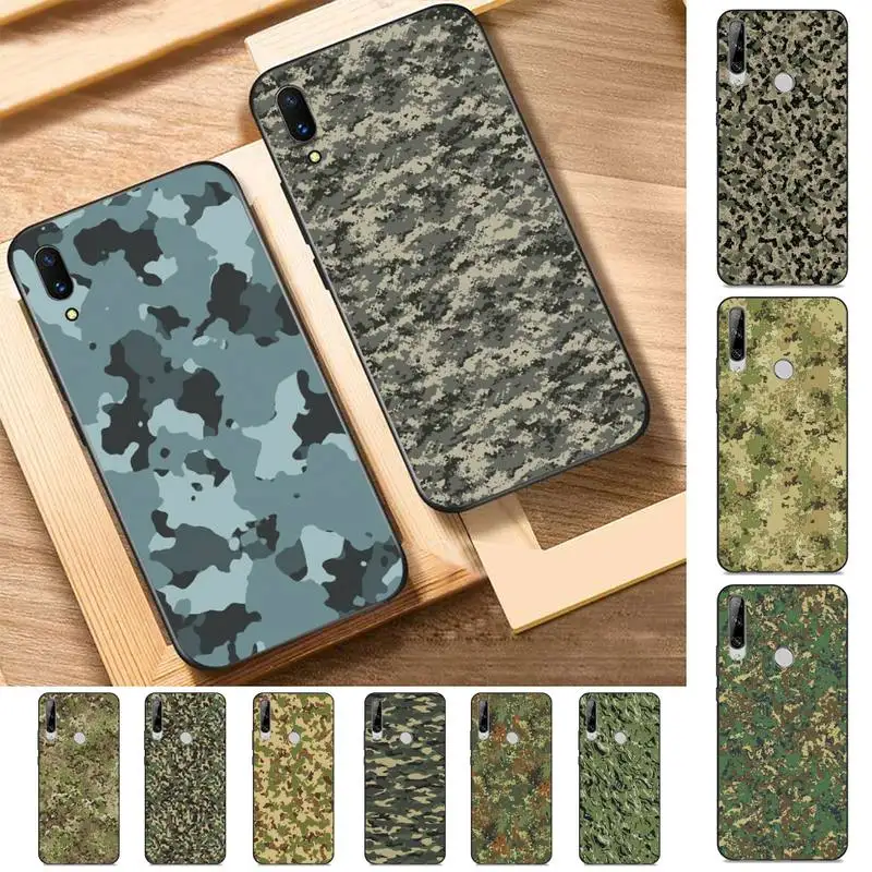 

Camouflage Pattern Phone Case for Huawei Y 6 9 7 5 8s prime 2019 2018 enjoy 7 plus