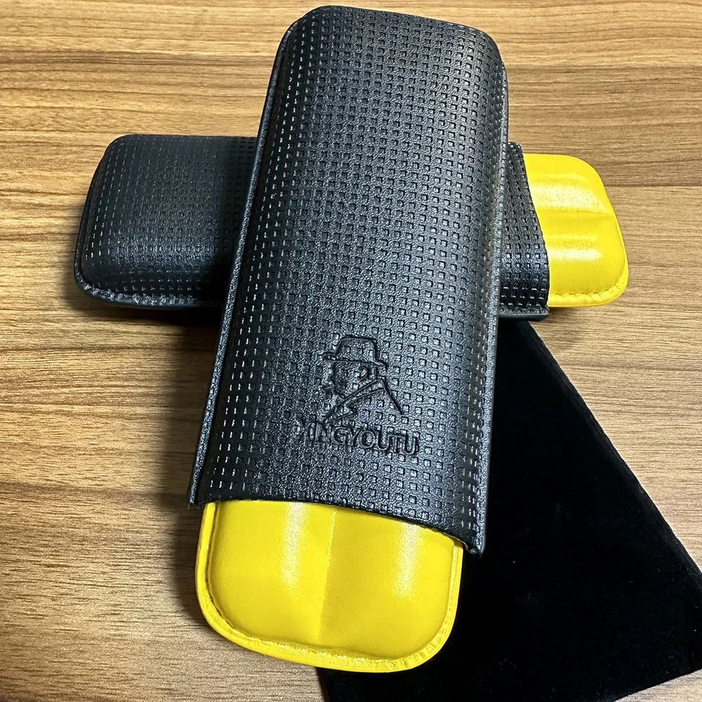 Портативный портсигар XINGYOUTU кожаный 2-каратный вместительный туристический