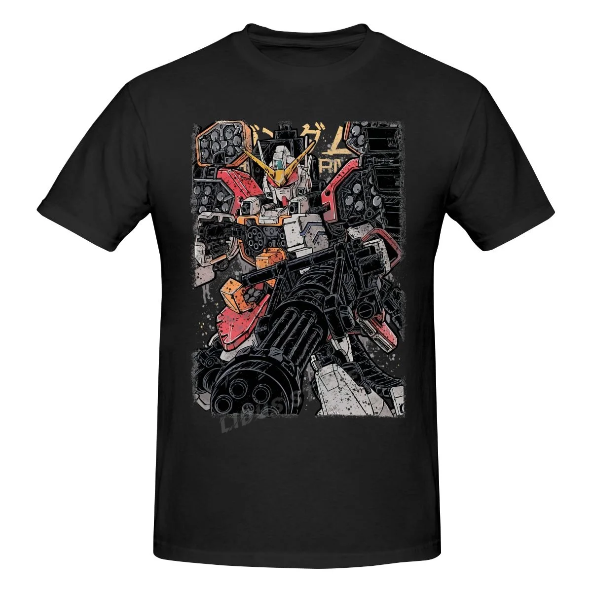 

Japanese Anime Gundam GUNDAM HEAVYARMS T shirt Harajuku Clothing Short Sleeve Cotton Streetwear Graphic Tshirt Tees