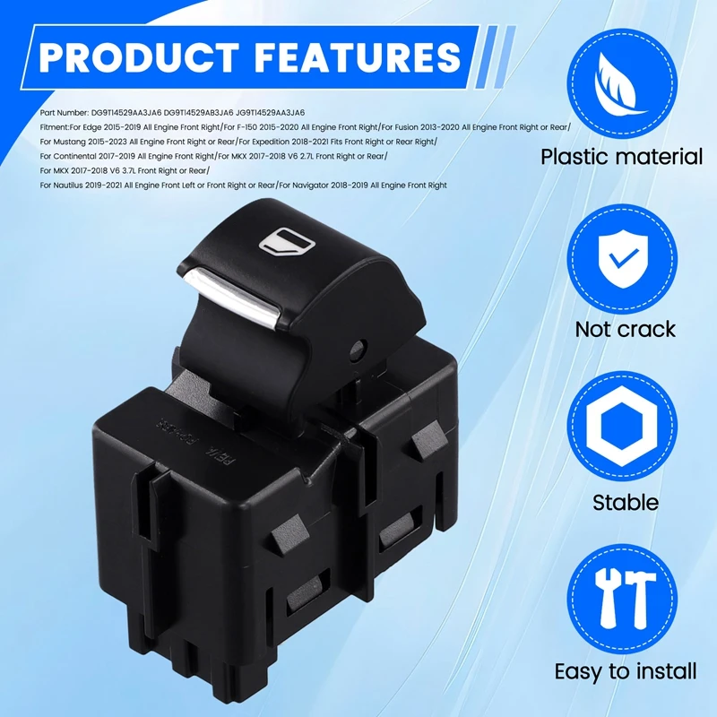Автомобильный переключатель стеклоподъемника для Ford Edge F150 Fusion DG9T14529AB DG9Z14529AB