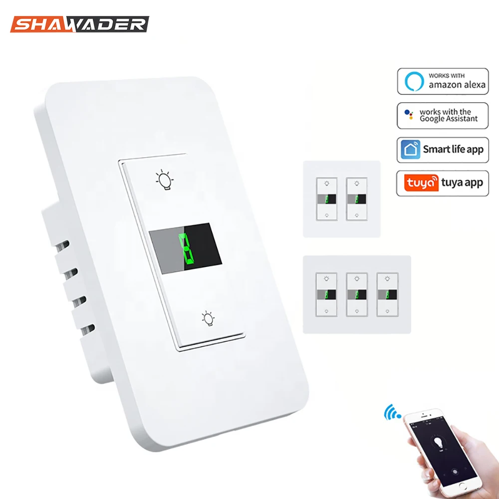 

Смарт-выключатель настенный сенсорный с таймером и поддержкой Wi-Fi