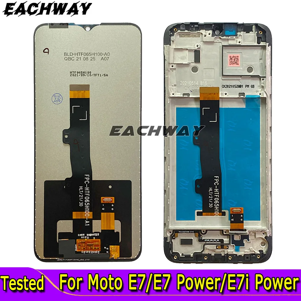 Для Motorola Moto E7 ЖК-дисплей сенсорный экран дигитайзер для Moto E7 LCD XT2052 XT2095-1 E7i Power для Moto E7 Power Lcd XT2097