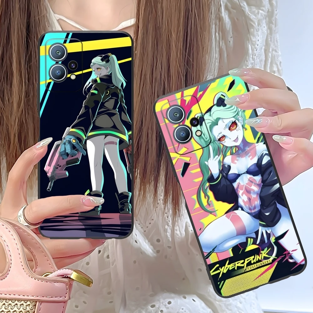 Чехол для мобильного телефона Punk R-Rebecca Smart Huawei P60 P50 P40 P30 P20 P10 P9 P8 Pro Lite Plus черный