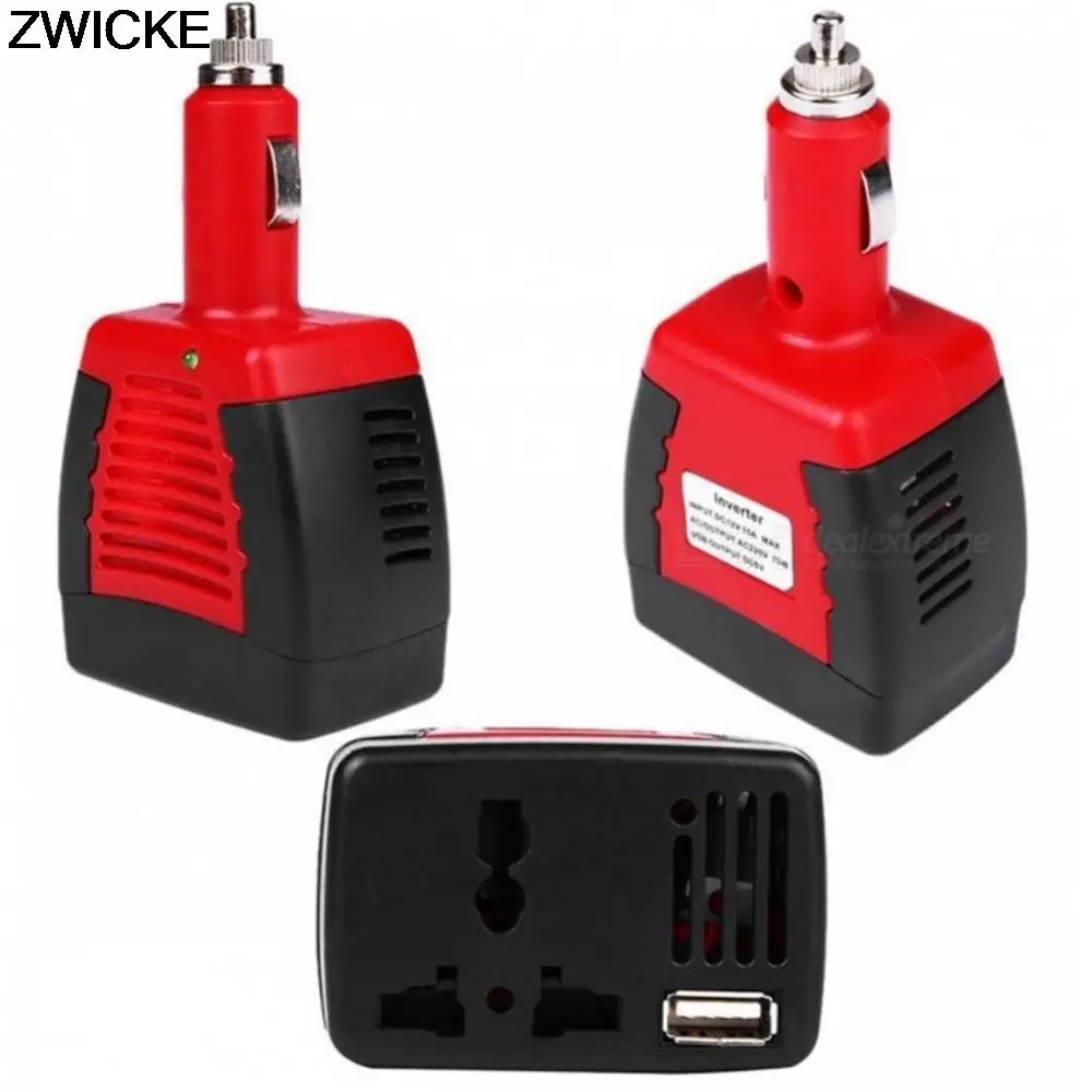 

Car Inverter 75W 12V to 220V/110V2.1A Inverter Sine Wave Home Inverter