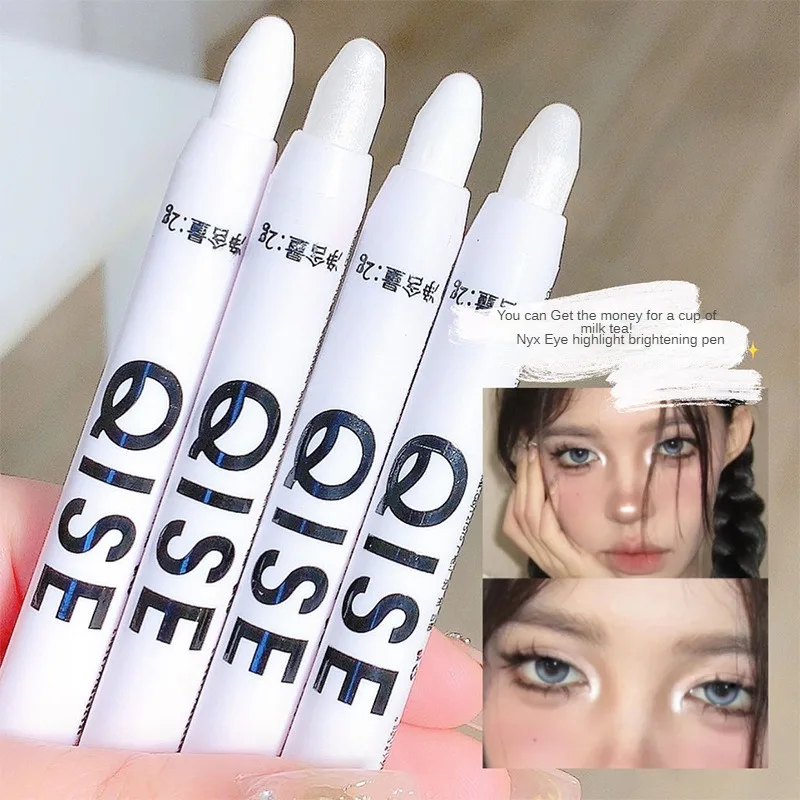 

Matte Glitter White Lying Silkworm Highlighter Pen Waterproof Pearlescent Shimmer Eyeshadow Eyeliner Pencil Face Makeup Cosmetic