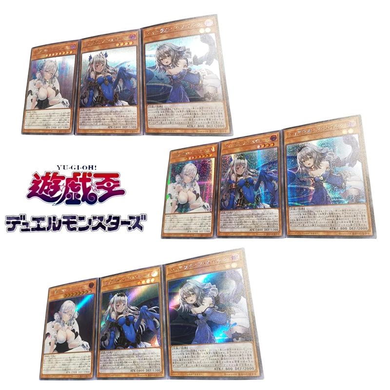 Diy Yu-Gi-Oh! Милые Редкие карточные игры с героями мультфильмов коллекция серебряный