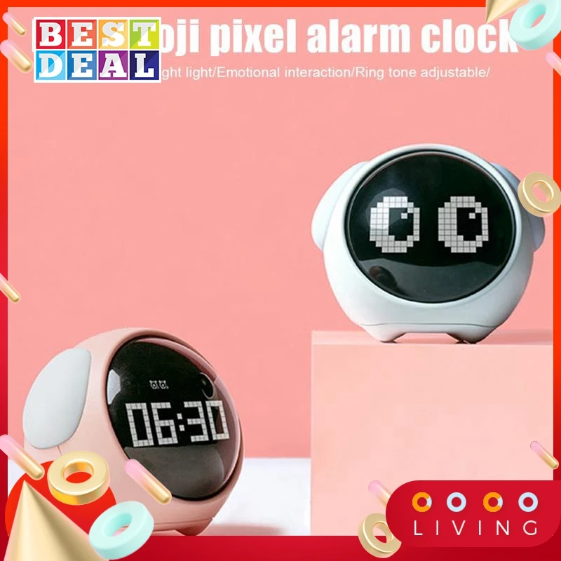 

Будильник Многофункциональный цифровой светодиодный с функцией повтора звука и яркостью регулируемые прикроватные часы для дома милые Кр...