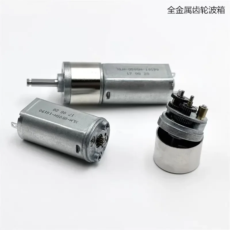 Фото Миниатюрный металлический мотор-редуктор 16GA-050 DC 3V 5V 6V 7.4V, 50-130 об/мин, с редуктором, круглый электродвигатель с редукционной передачей №2