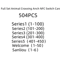 NEW 504Pcs/Lot Standard or MiNi Animal Croxxing Series 1 2 3 4 5 Hot Villager Card For NS NFC NTAG215 Switch 3DS ACNH