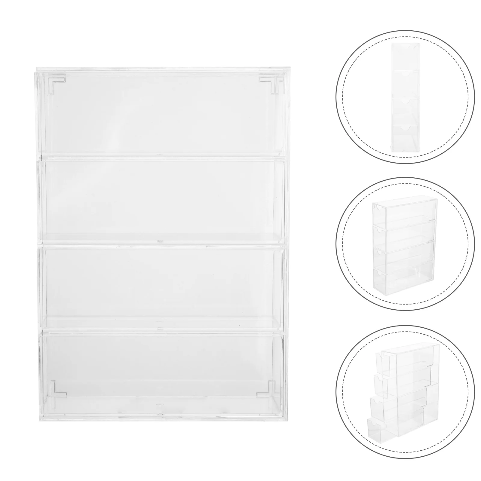 

Multi-purpose Portable Acrylic Case Sunglass Display Case Acrylic Drawers