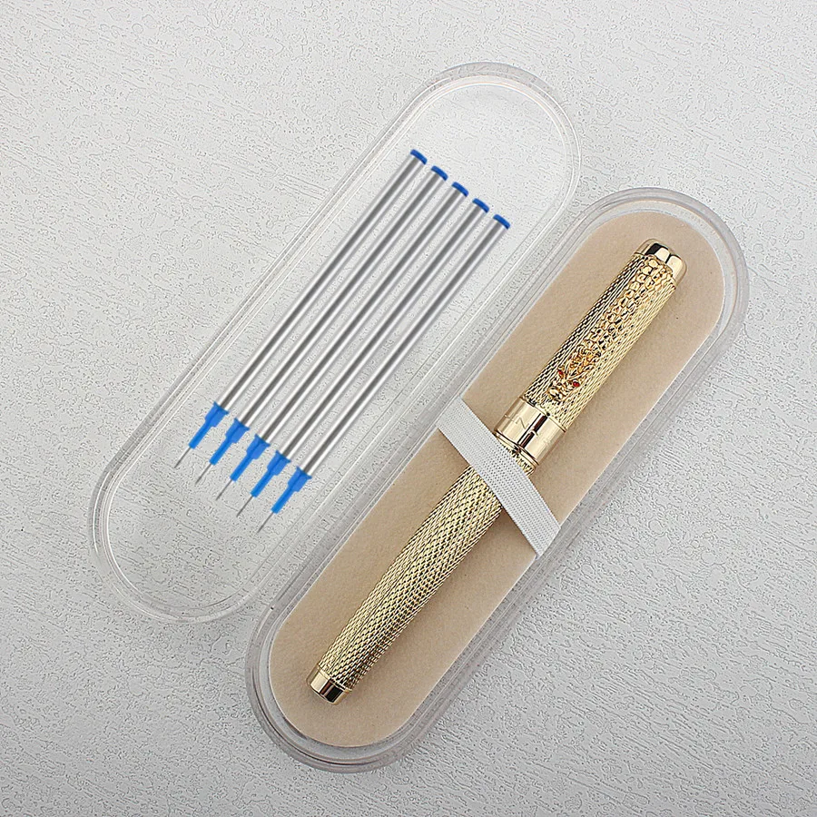 Высококачественная ручка Jinhao в виде дракона со сменным материалом для подписи