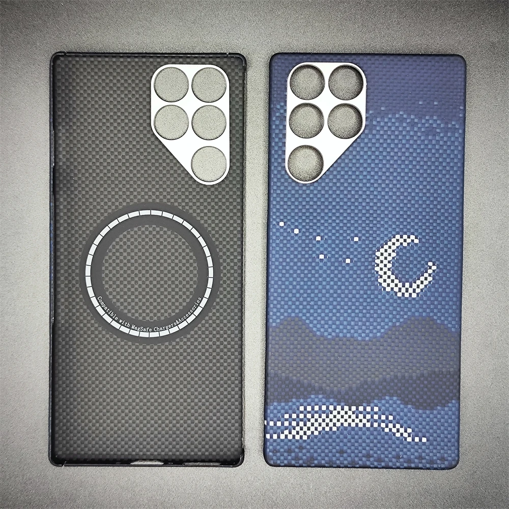 Кевларовый чехол для ZTE nubia RedMagic 11 Pro, арамидное волокно, магнитная зарядка, ультратонкий минималистичный стиль, углеродное волокно (art.: 3920d359df04a) - 3920d359df04a