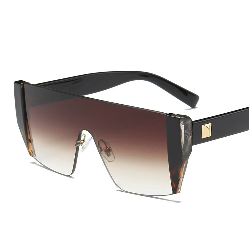 

Square Luxury Sun Glasses Brand Designer Ladies Oversized Shades Sunglasses Women Gold Frame Mirror Sun Glasses For Female