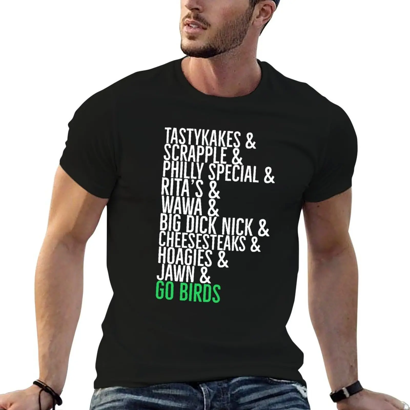 Фото Футболка Tastykakes & Scrapple & Philly Special & Rita's Wawa Big Dick Nick Cheesesteaks Hoagies Jawn Go Birds №1